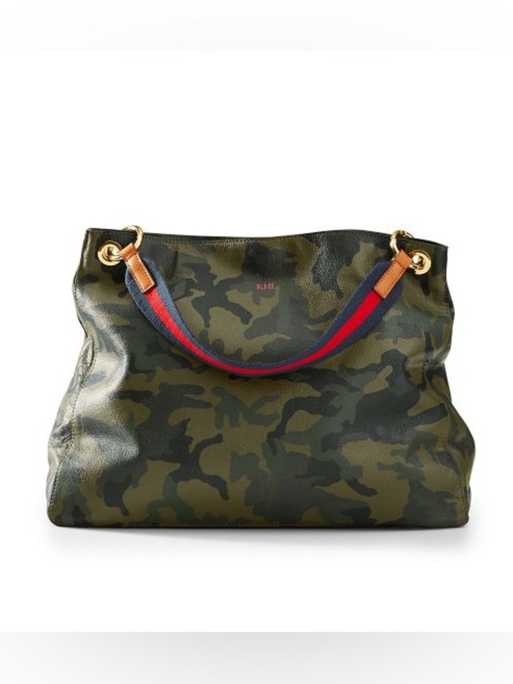 Mark and Graham Slouch Handbag Bag Purse Green /Brown  Camouflage